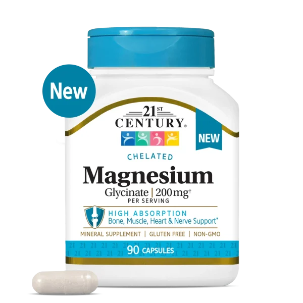 21st Century Magnesium Glycinate 200mg
